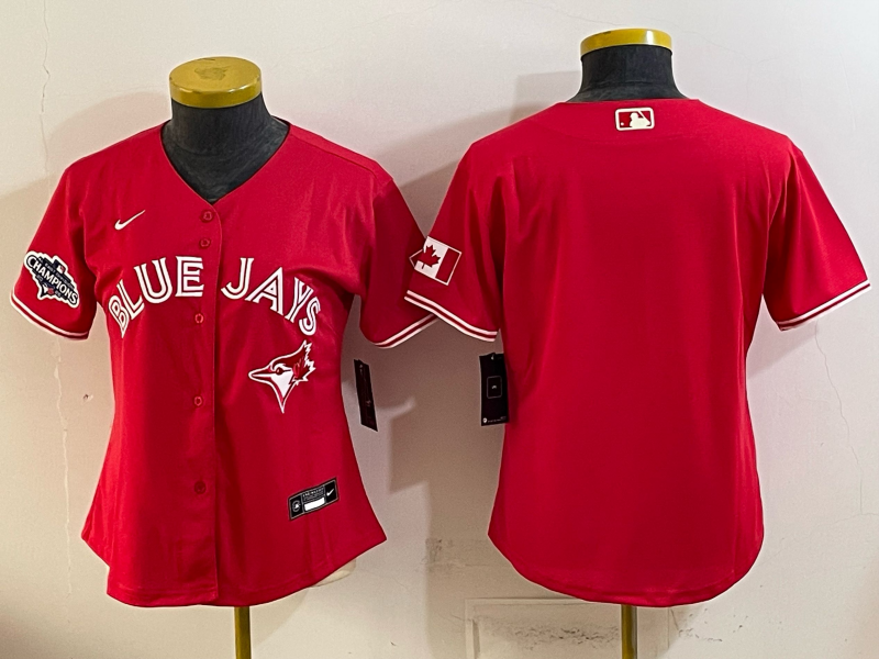 women 2026 Toronto Blue Jays blank red Game Nike MLB Jersey 0715005